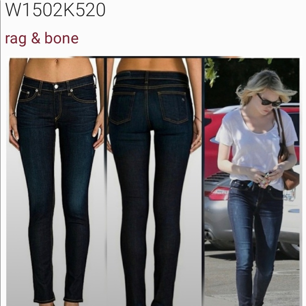 Great rag & bone coal coloured jeans